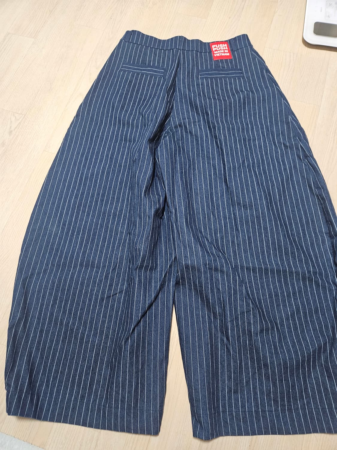 Push Push 스트라이프 팬츠 남색 L 상품이미지3