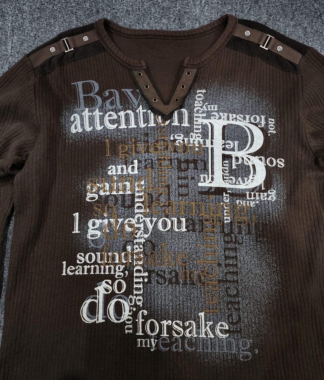 빈티지 VTG Y2K 프린팅 슬리브 긴팔티 상품이미지3