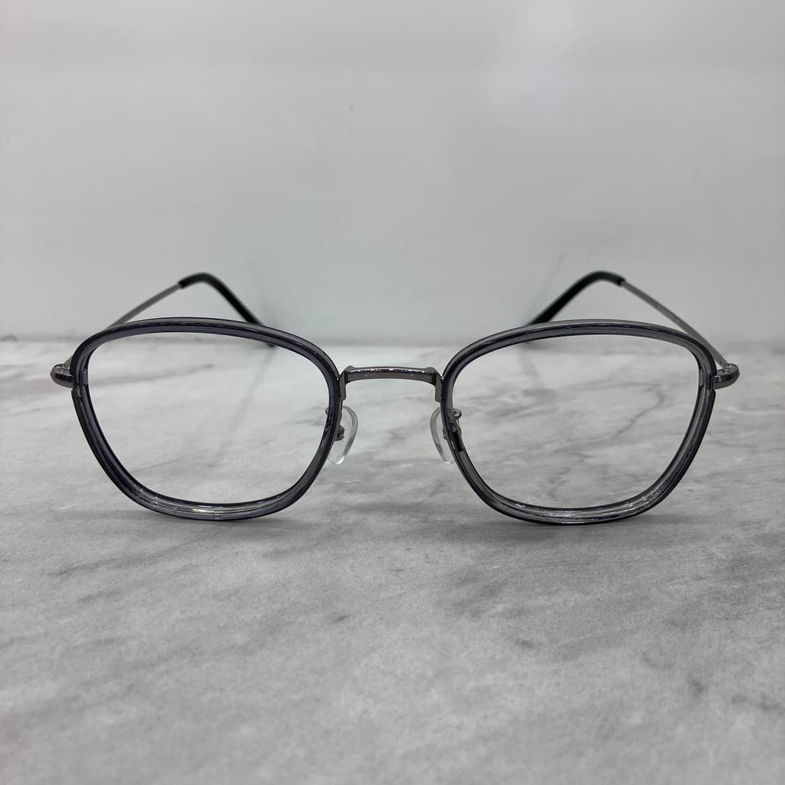 C57 PBL 그레이 실버 솔텍스 웰링턴 메탈테 안경 상품이미지6