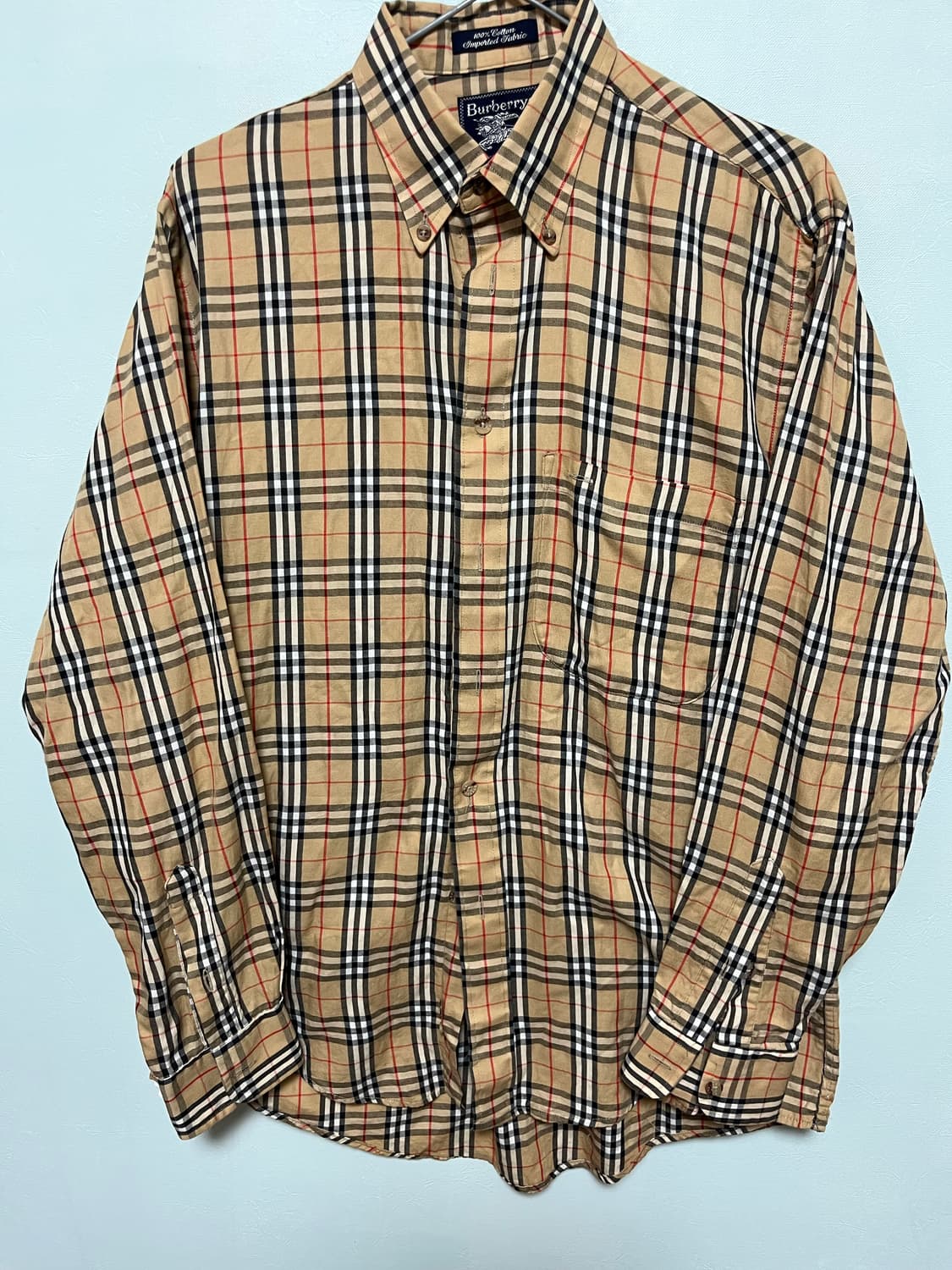 버버리 체크 긴팔 셔츠 상품이미지1