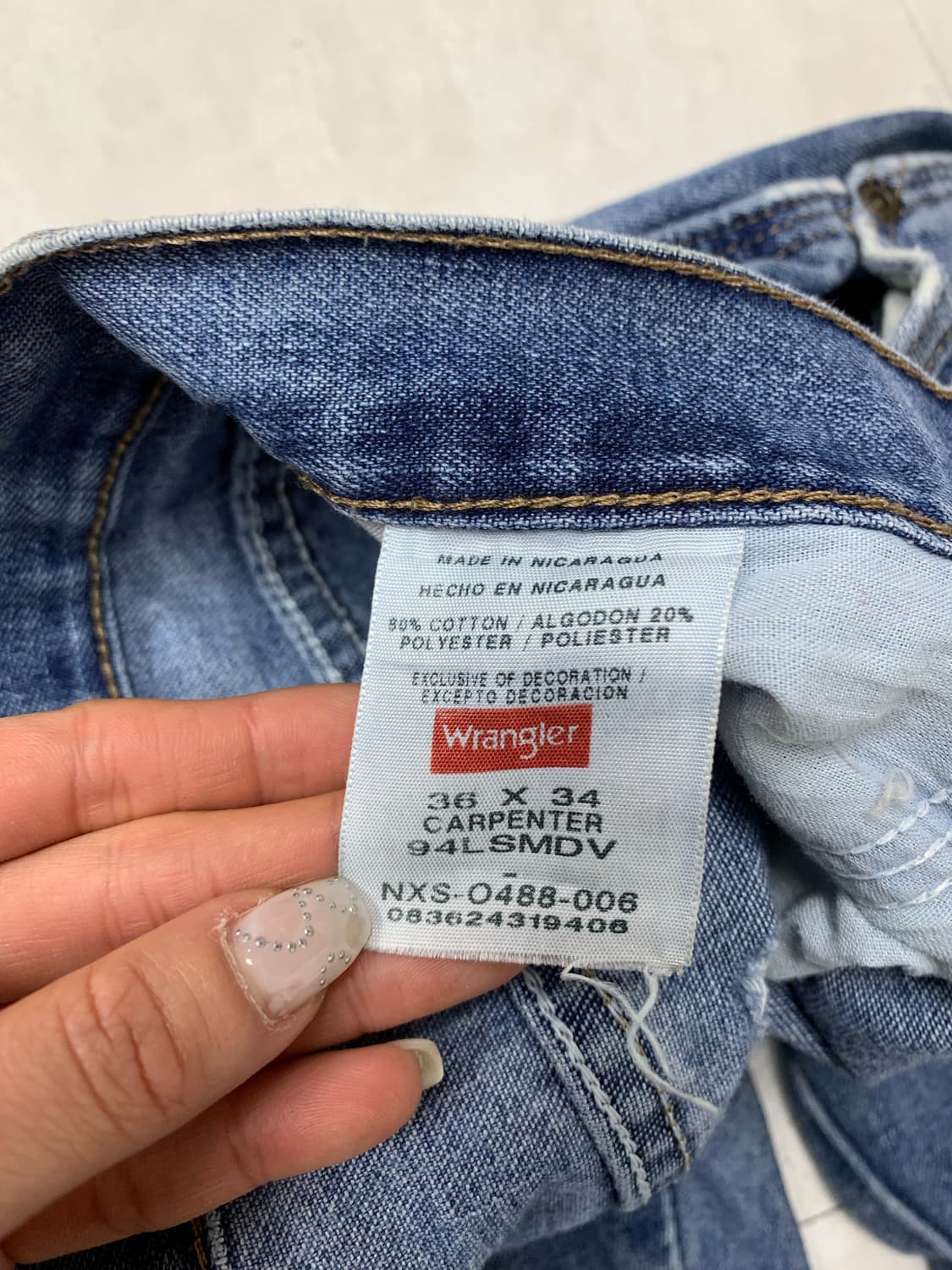 랭글러 연청 디스트로이드 더티워싱 카펜터 팬츠#730 상품이미지6