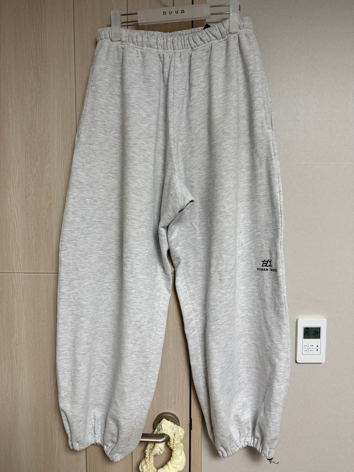 폴리테루 휴먼인덱스 인덱스 스웨트팬츠 002 라이트 멜란지 그레이 상품이미지1
