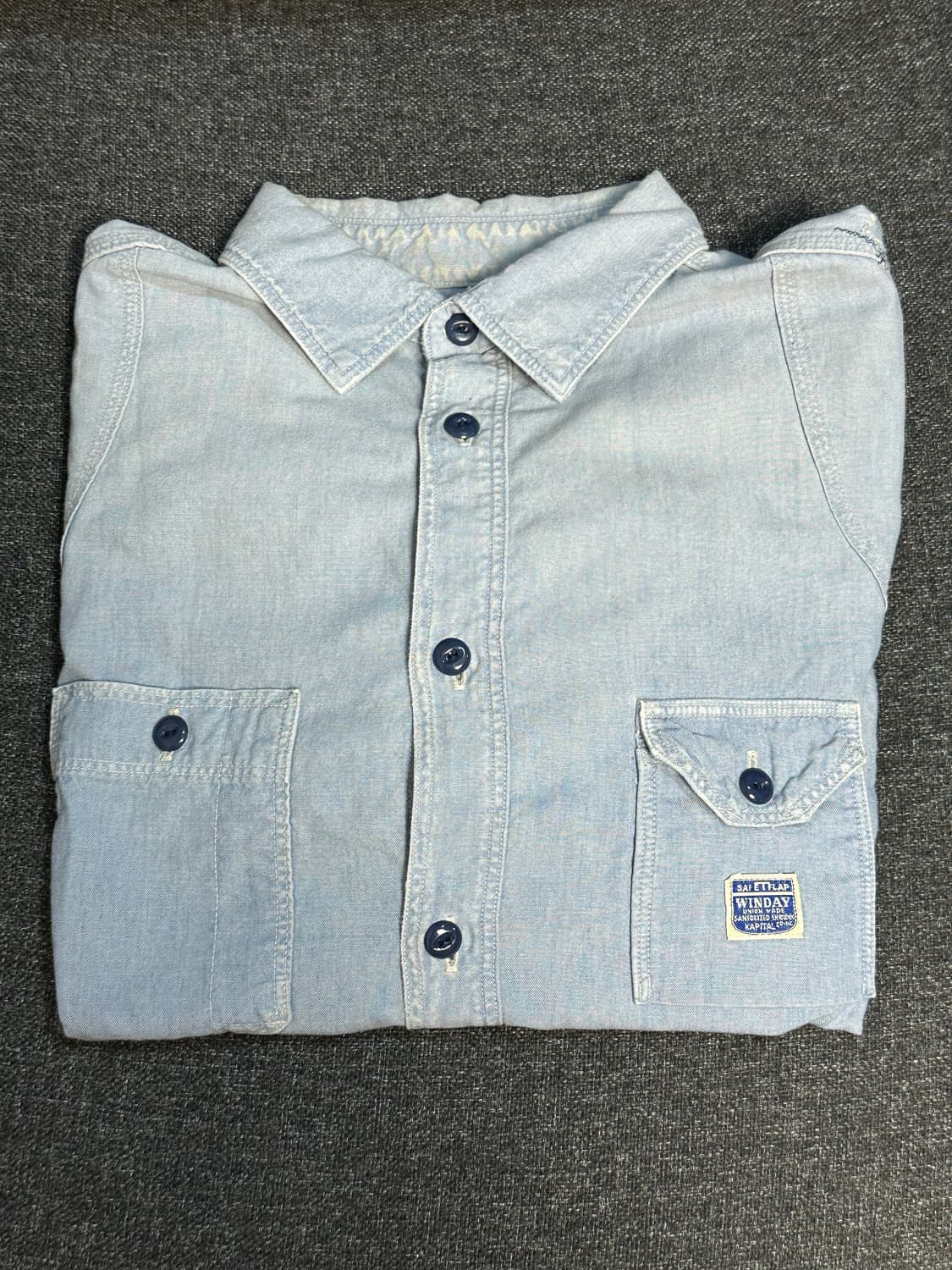 kapital 캐피탈 샴브레이셔츠 L사이즈 KR2206LS04 상품이미지1