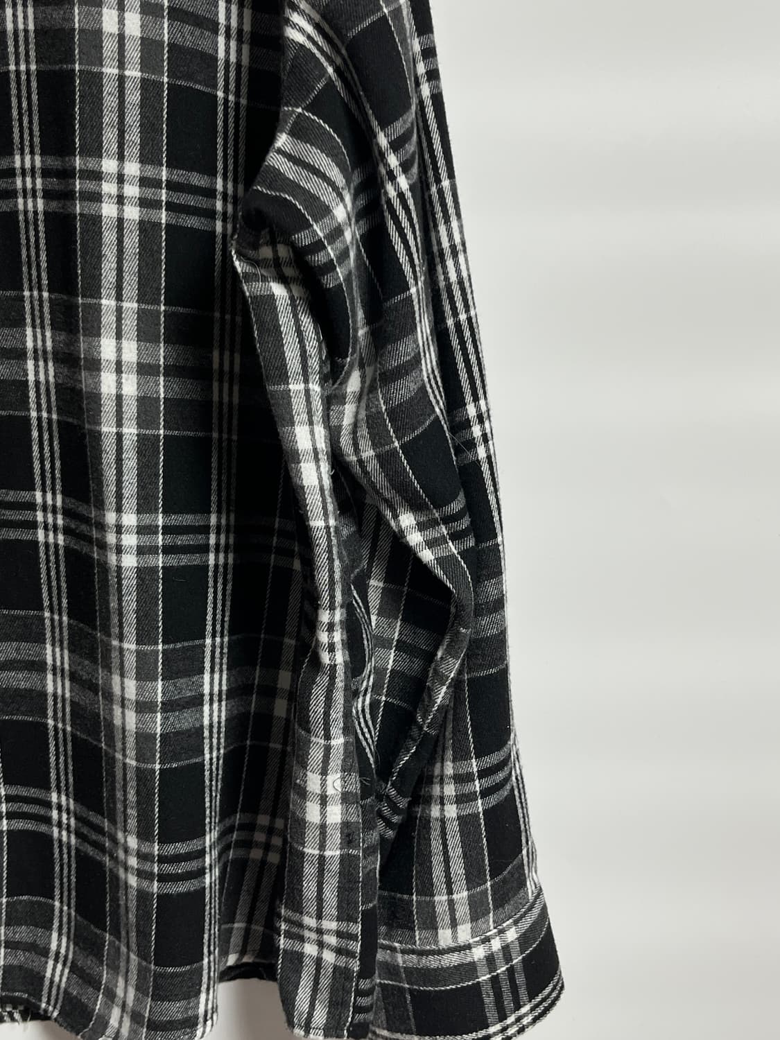 필루미네이트 오버핏 체크 셔츠 남방 XL 상품이미지2