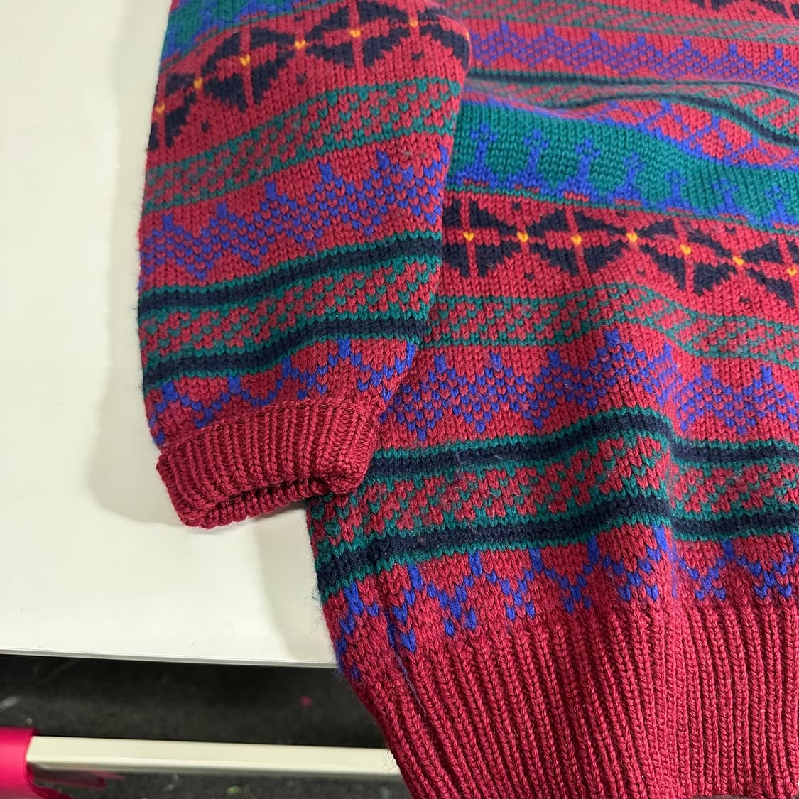 L DKNY 그레이 울 니트집업 상품이미지4