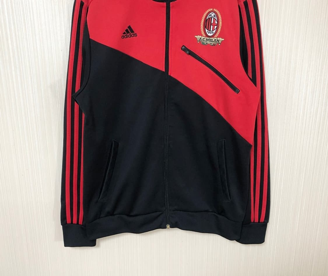아디다스 10-11 AC밀란 검빨 빈티지 트랙탑/트랙슈트 M(해외) 상품이미지3
