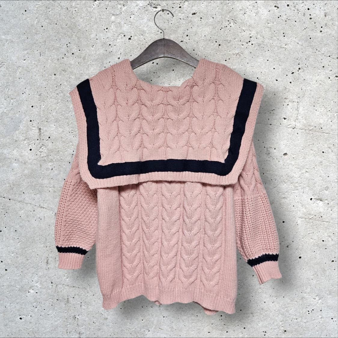 루즈핏 도톰 꽈배기 니트 가디건 (FREE) 상품이미지2