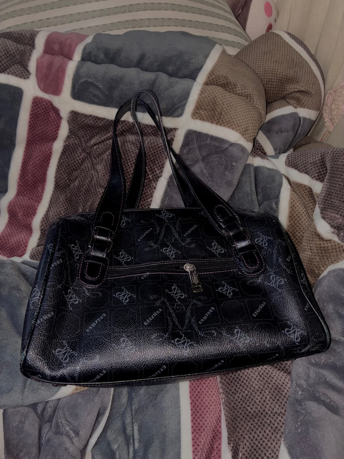 펑크 락시크 퍼플스티치 숄더백 상품이미지2