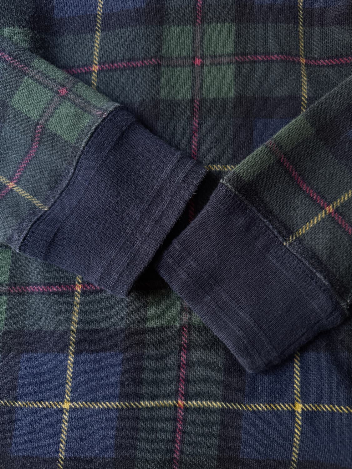 [S]폴로 랄프로렌 RL 폴로팀 블랙와치 체크 럭비 티셔츠 상품이미지5