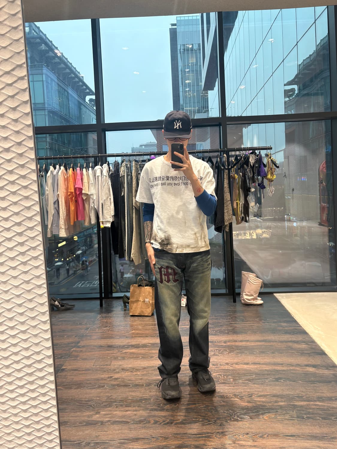 프레잉 더티프린팅 반팔 상품이미지3