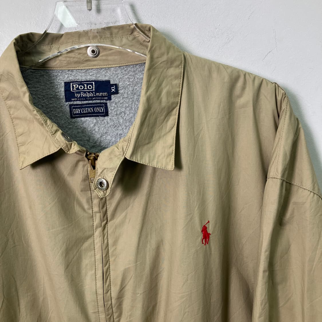 폴로 랄프로렌 베이지 코튼 스윙탑 블루종 자켓 XL 상품이미지4