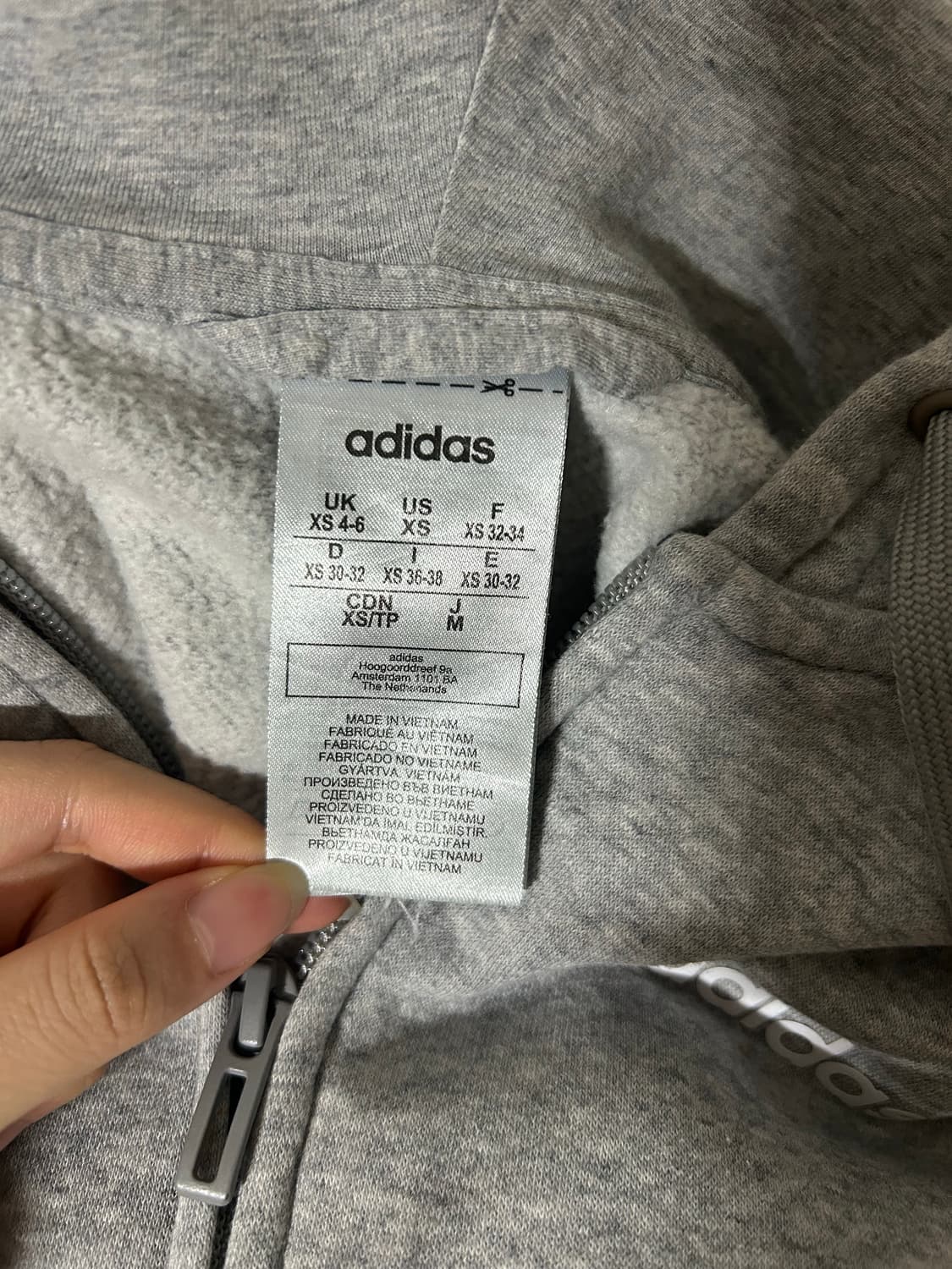 아디다스 에센셜 후드집업 상품이미지4