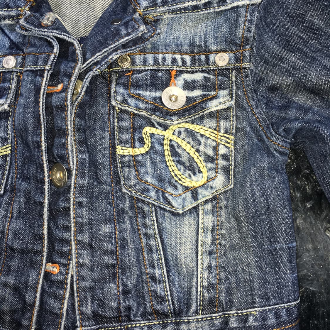 투티/0118 레드페퍼 워싱 크롭 데님 청자켓 y2k  상품이미지7