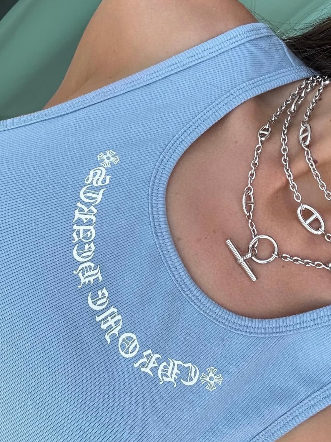 크롬하츠 러브유 탱크탑 나시 슬리브리스 M 상품이미지2