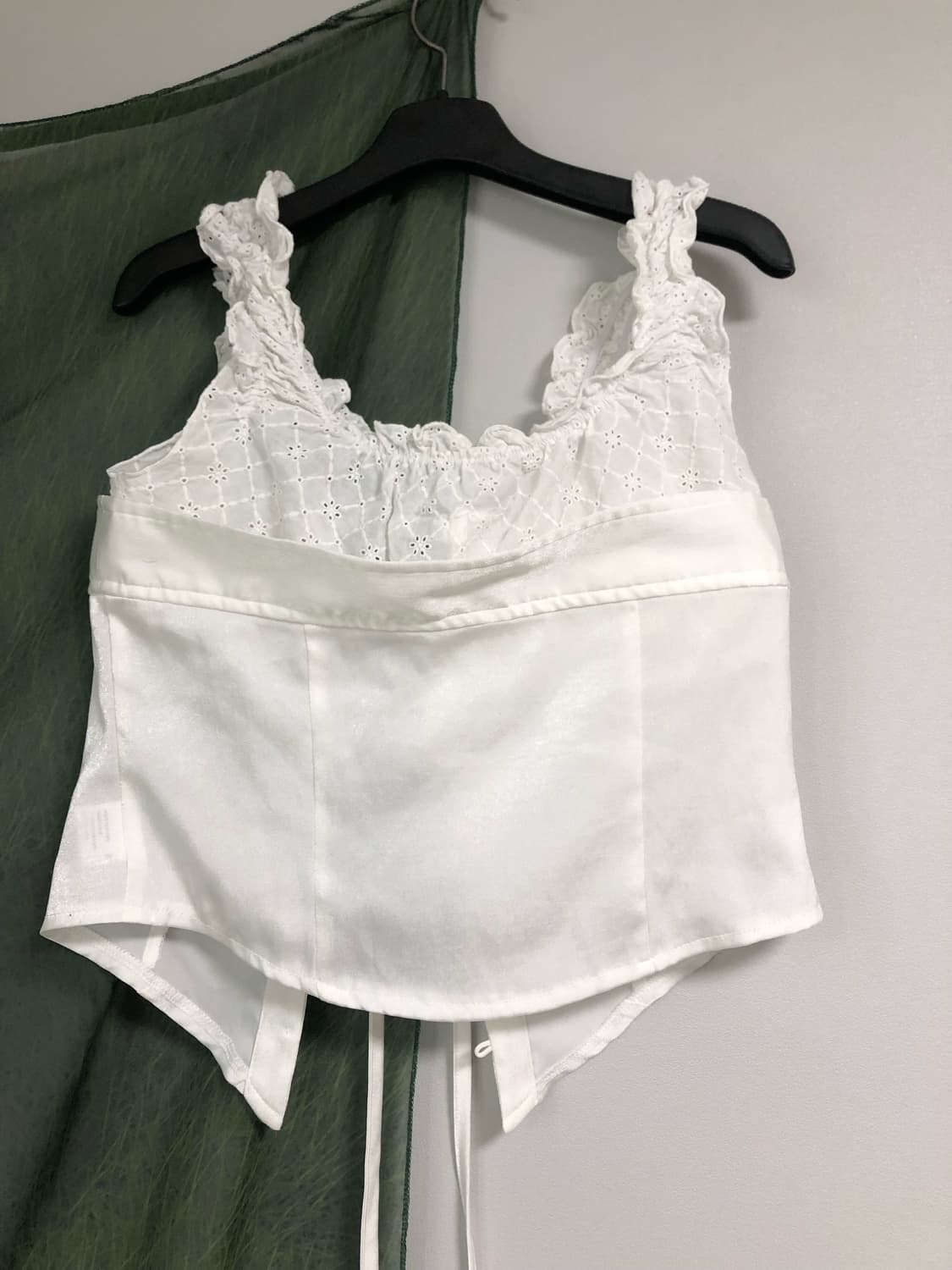 카시코 kashiko 블라우스 레이스 레이어드 슬리브리스 M 상품이미지2