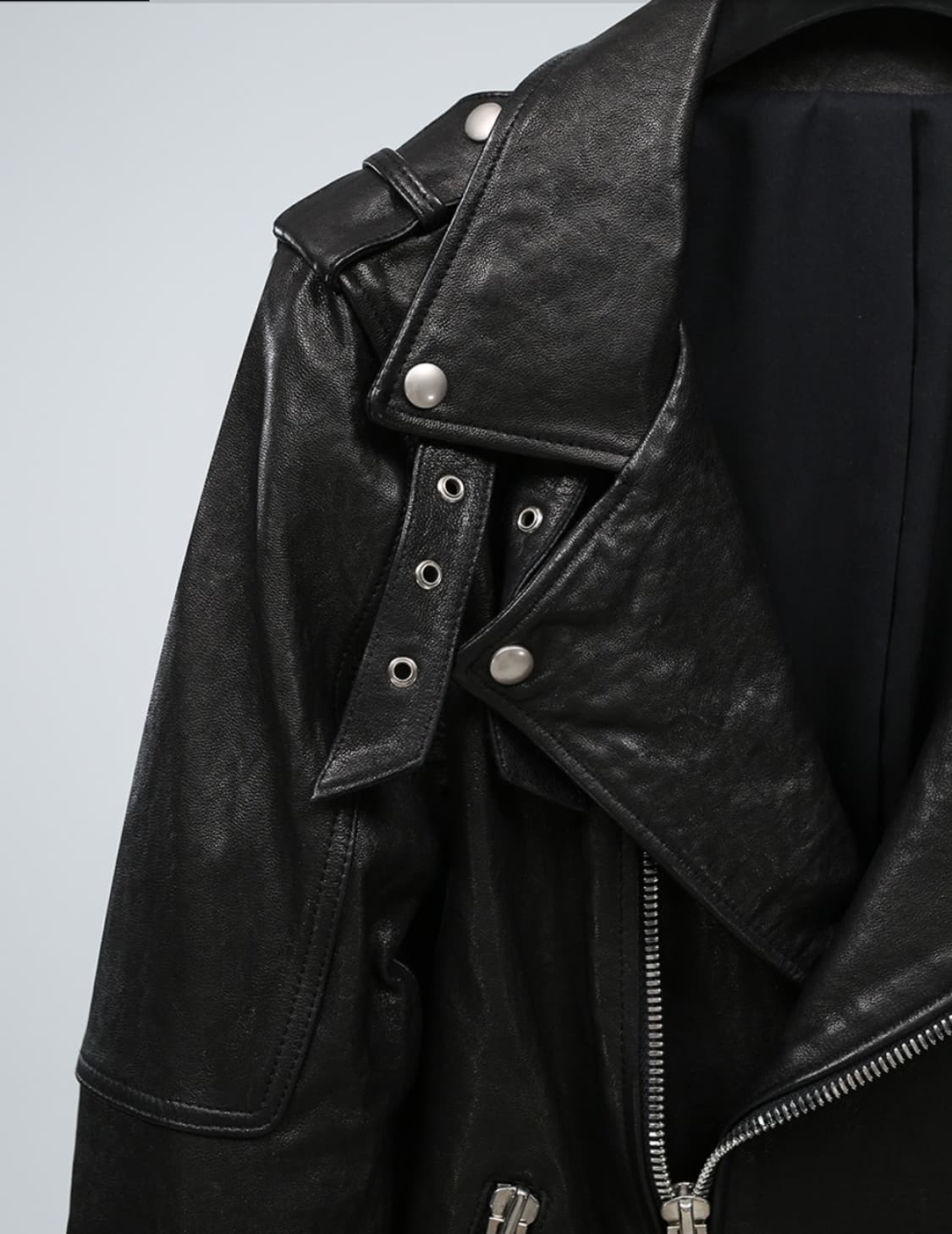 W. Real Leather Lambskin Rider Jacket 01 상품이미지3