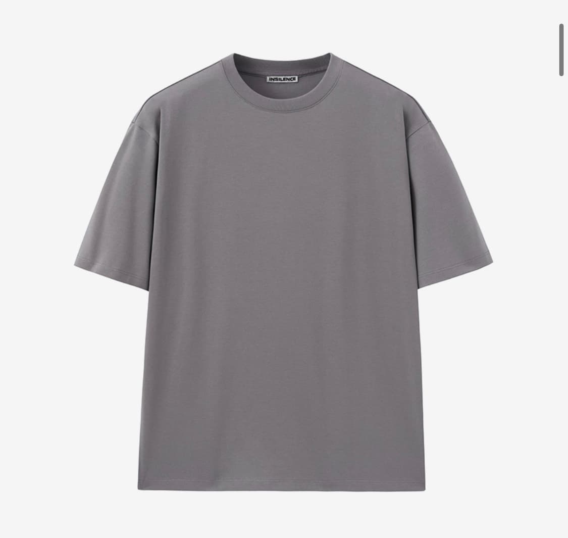 인사일런스 수피마 코튼 프리미엄 티셔츠 GREY 상품이미지4