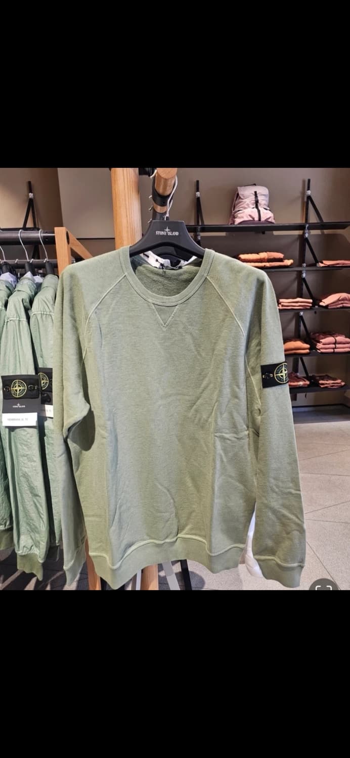 스톤아일랜드 맨투맨 세이지 그린 XXL 상품이미지3