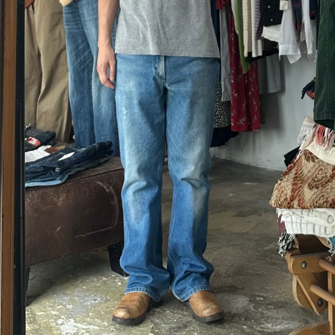 (착용컷) 80's Wrangler 945DEN 부츠컷 진 (32) 상품이미지3