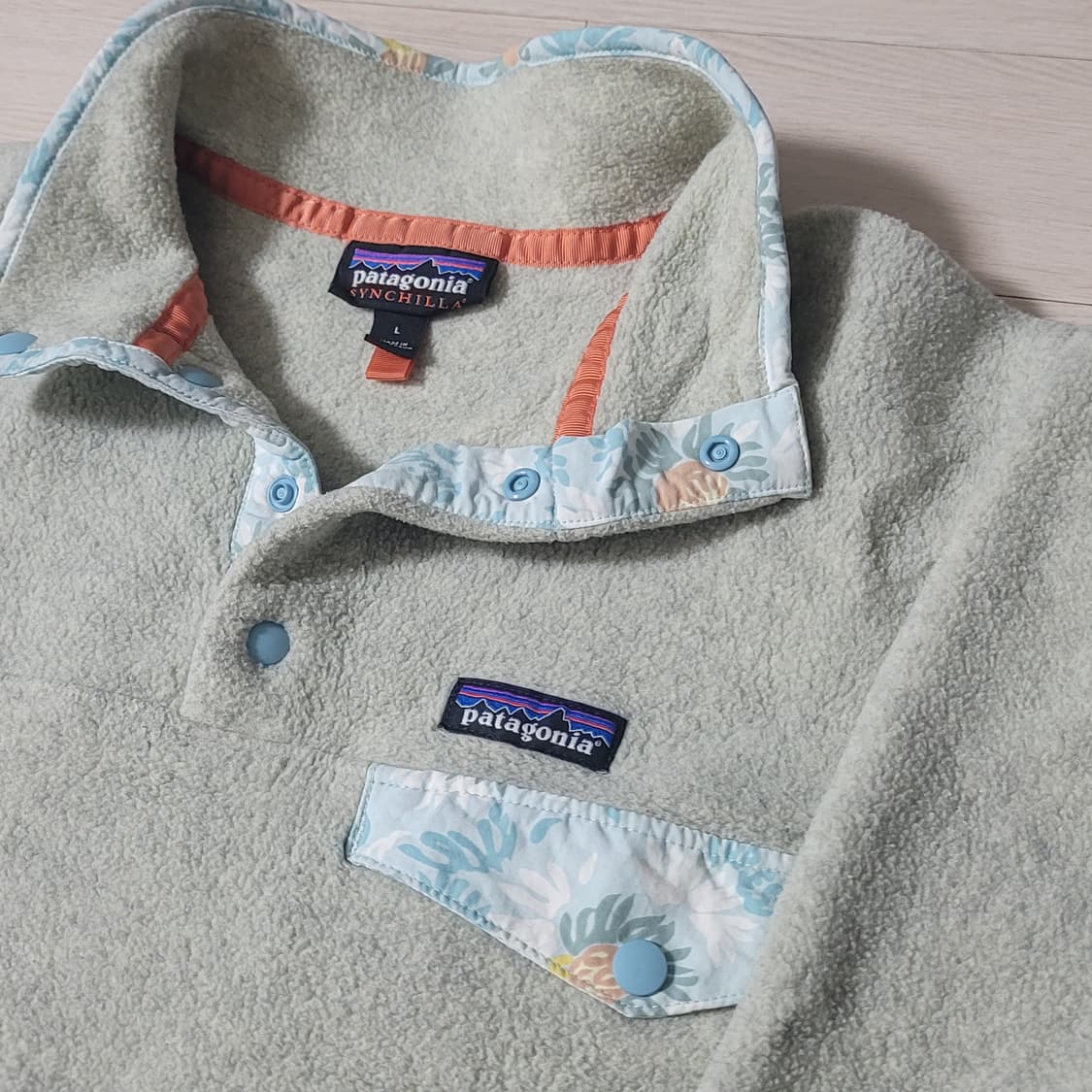 [우먼L=남자M과 거의비슷] 파타고니아 신칠라 라이트웨이트 하와이안플로럴 상품이미지3