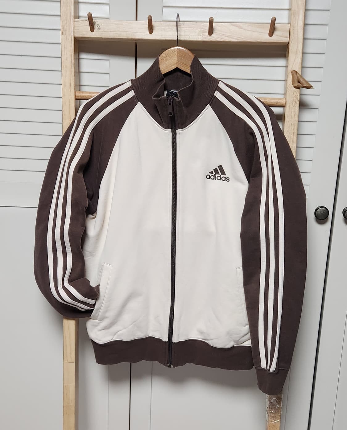 대장 아디다스 삼선 브라운 코튼 져지 자켓 상품이미지6