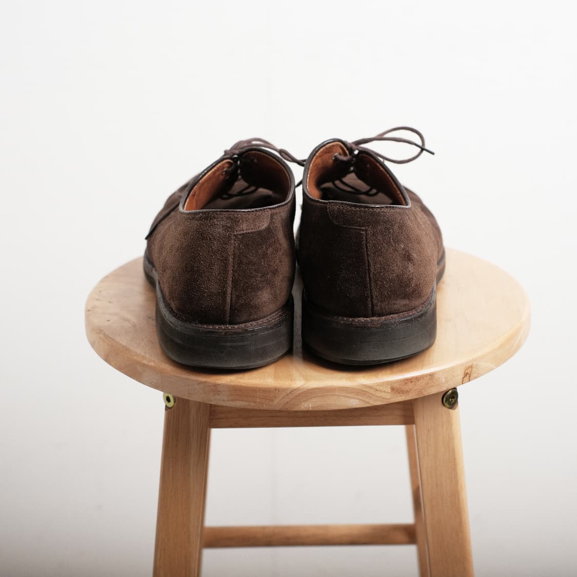 알든 9563S 9D(270사이즈) 다크브라운 스웨이드 스트레이트팁 더비 상품이미지4