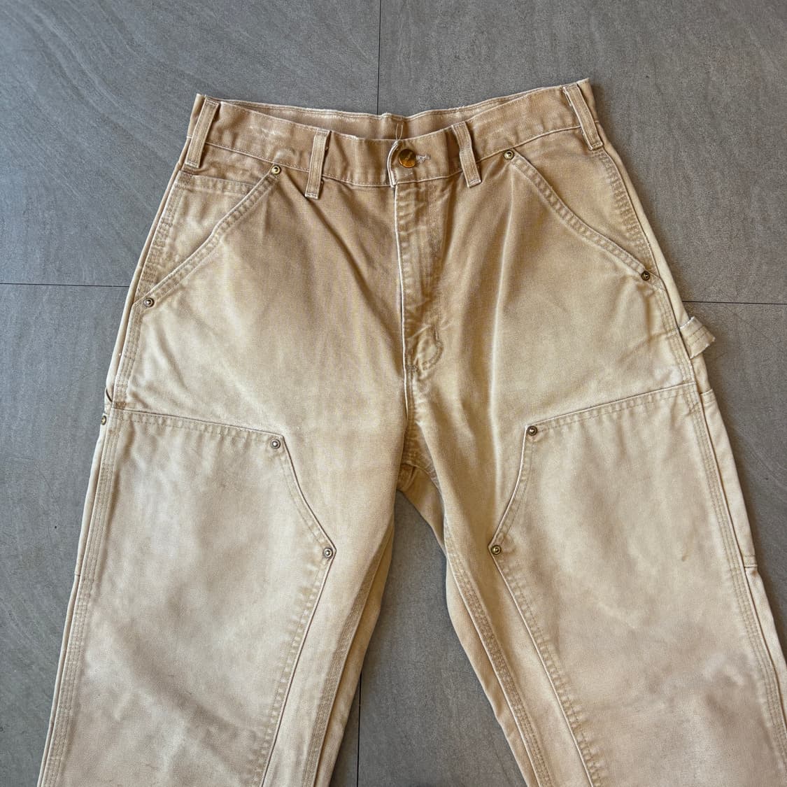 칼하트 정품 브라운 더블니 팬츠 바지 상품이미지2