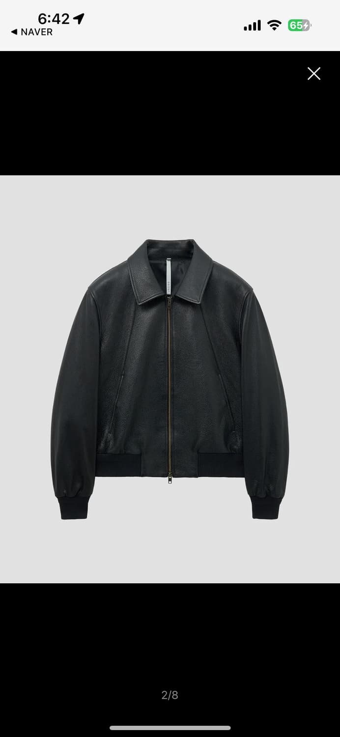 구매) 노이어 고트 슈렁큰 레더 블루종  상품이미지1