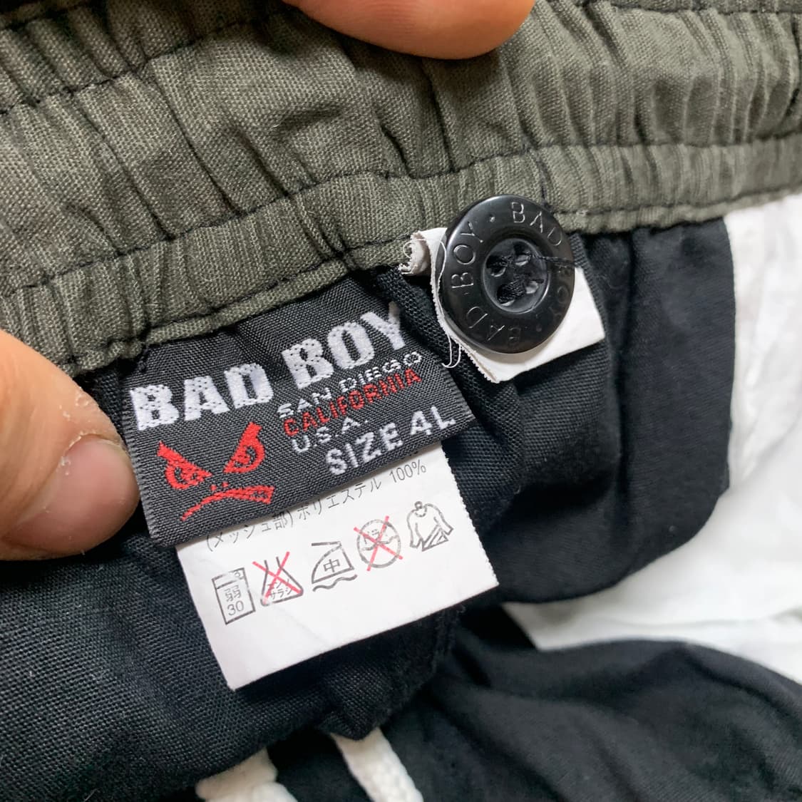 4L-35) Bad Boy 배드보이 카고 로고 반바지 상품이미지3