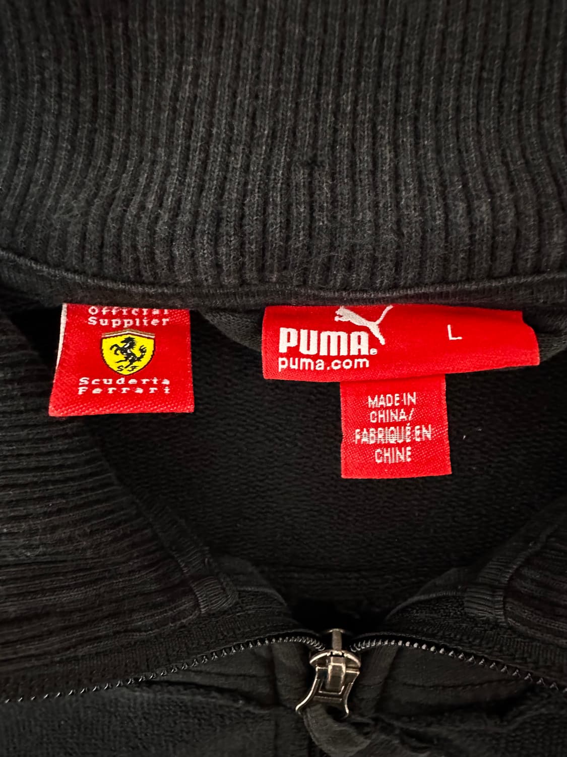 푸마 페라리 블랙 집업 자켓 상품이미지7