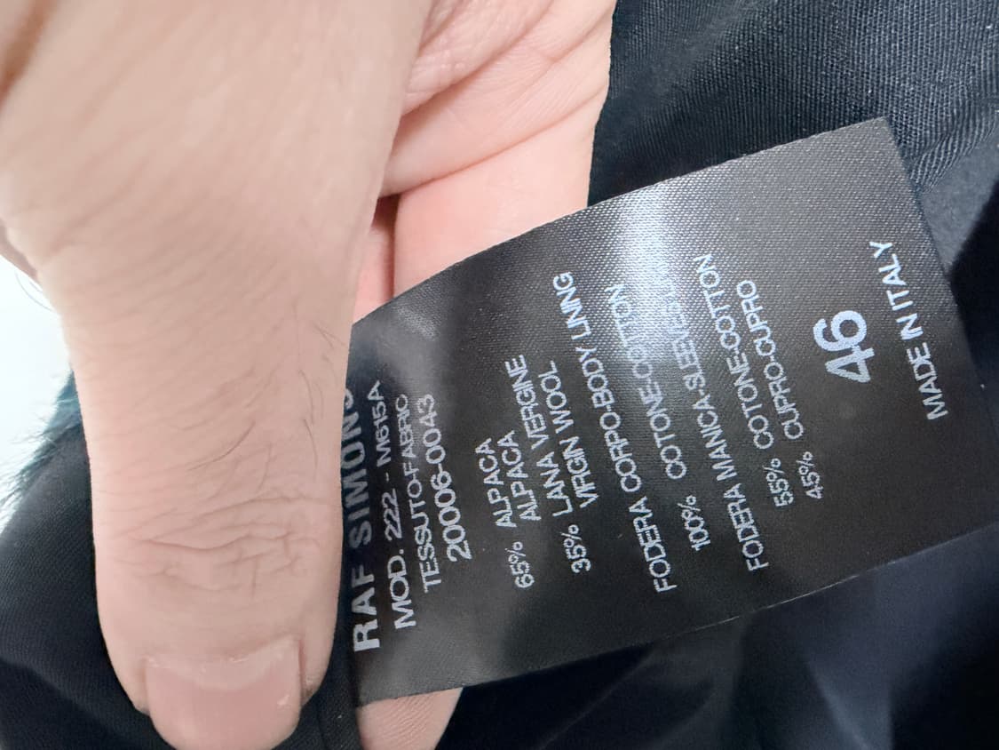 라프시몬스 raf simons 23aw 알파카 오버코트/46(free) 상품이미지6