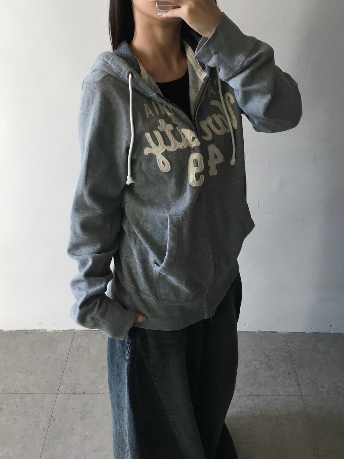 후아유 스펠 후드집업 상품이미지2