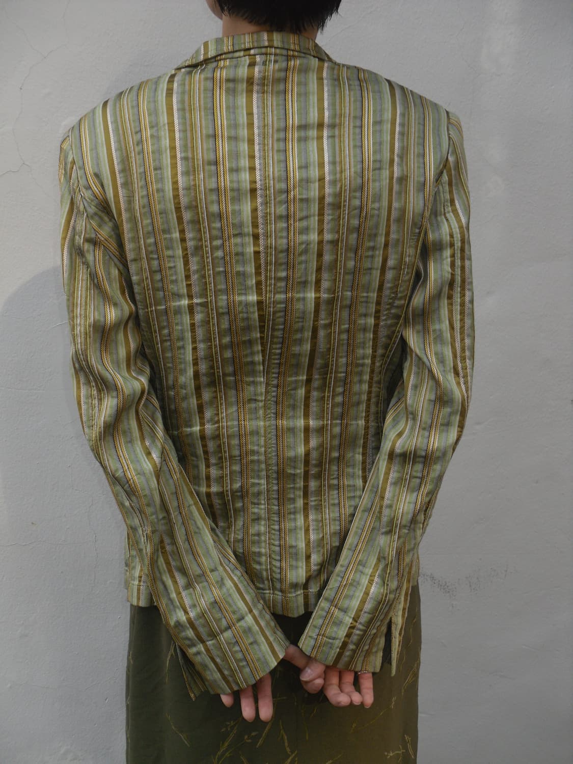Green stripe jacket 상품이미지3