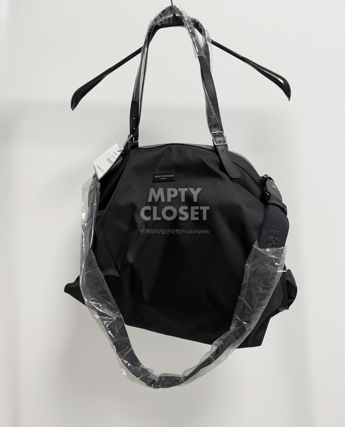 우영미 라지 코듀라 토트백 블랙 상품이미지3