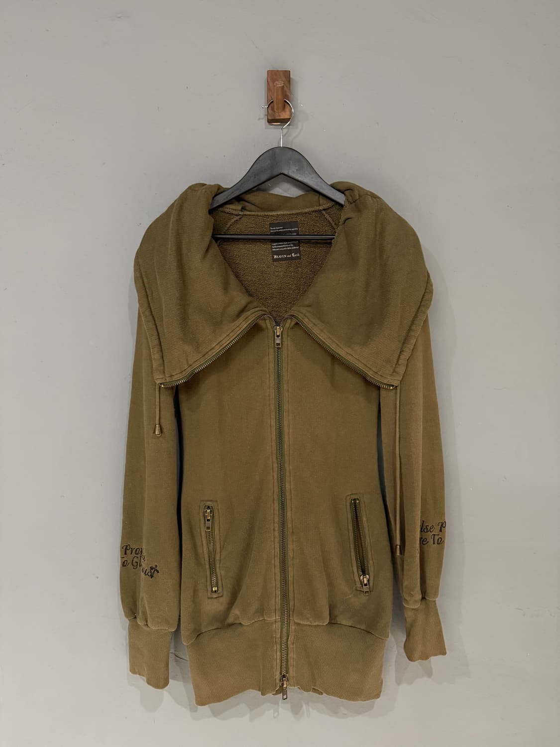 Heaven and Earth wide collar zip-up  상품이미지5