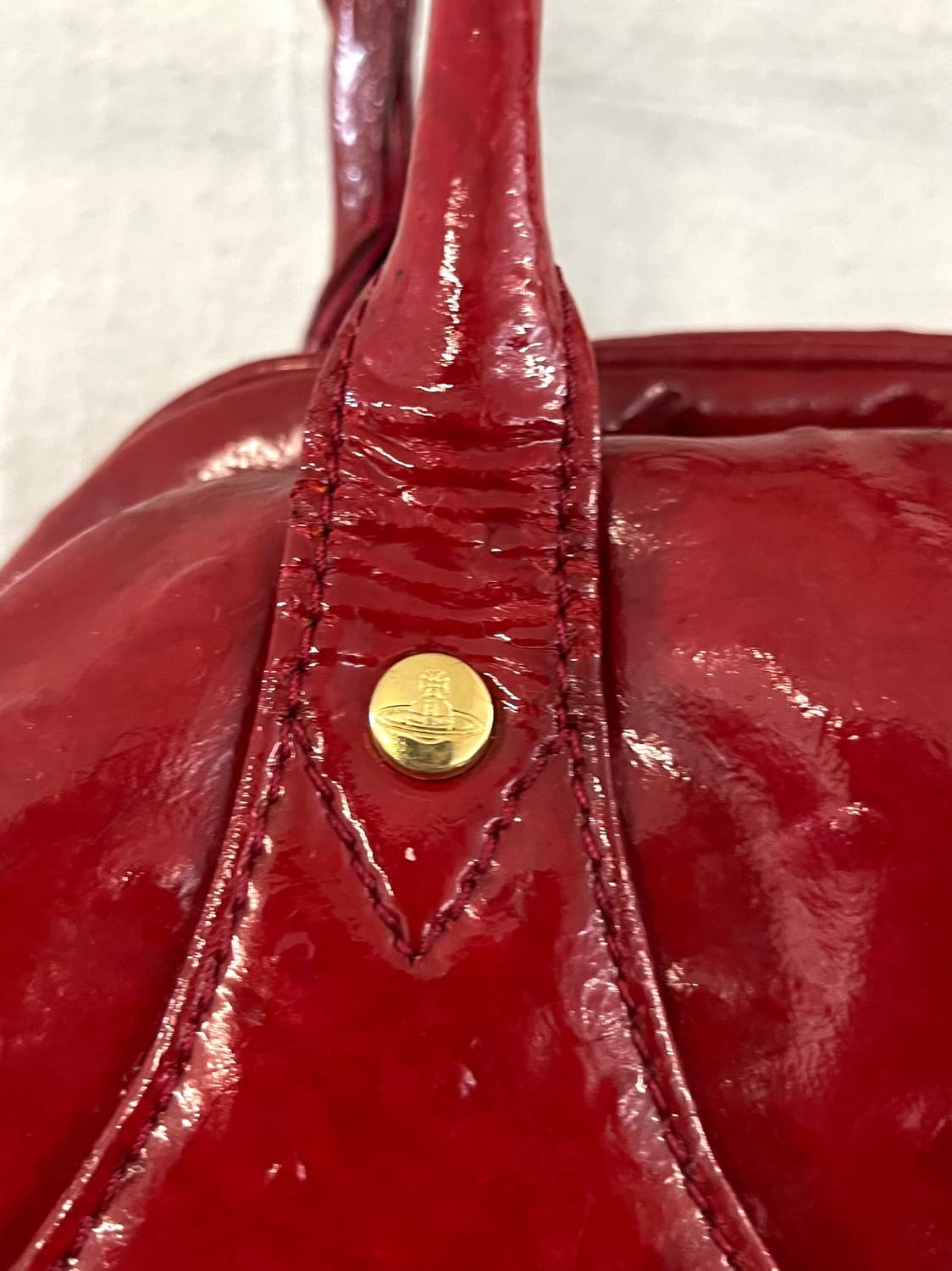 비비안웨스트우드 빅 오알비 오스트리치 레더백 상품이미지4