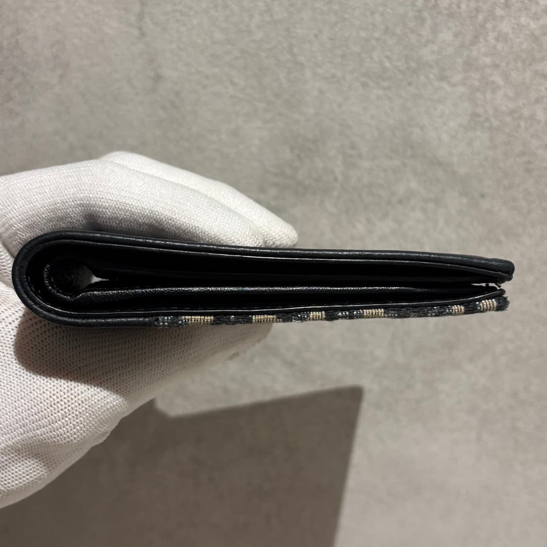 A+ OS사이즈 디올 오블리크 새들 반지갑 베이지 상품이미지5