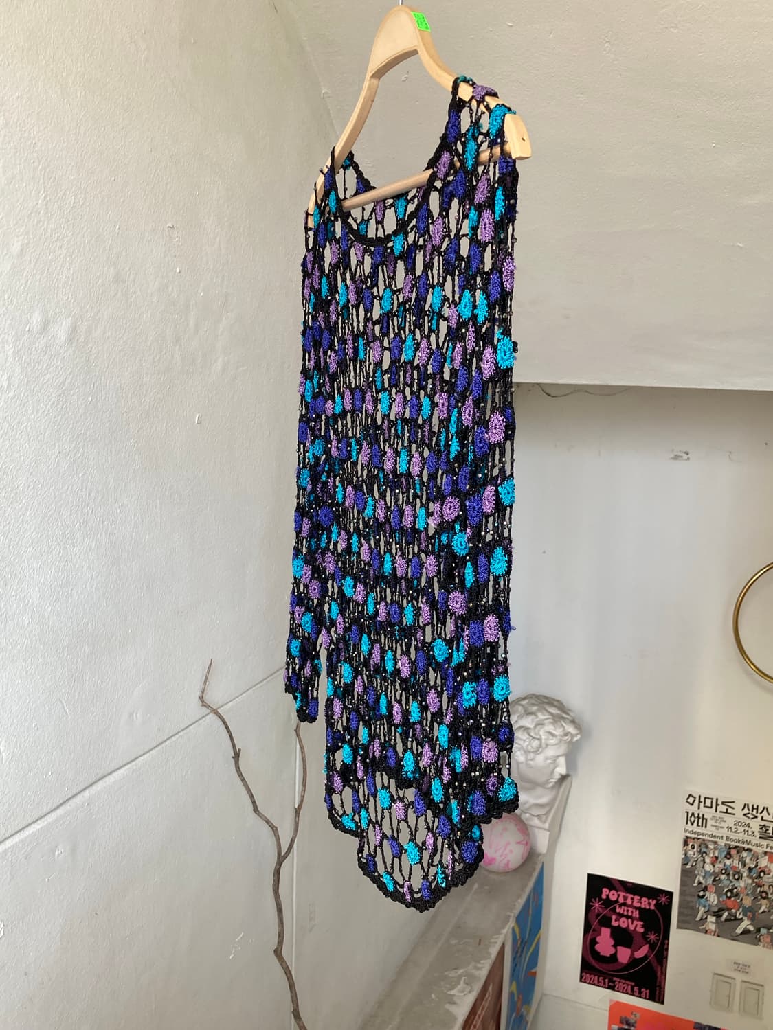 빈티지 그물 뜨개탑 상품이미지4