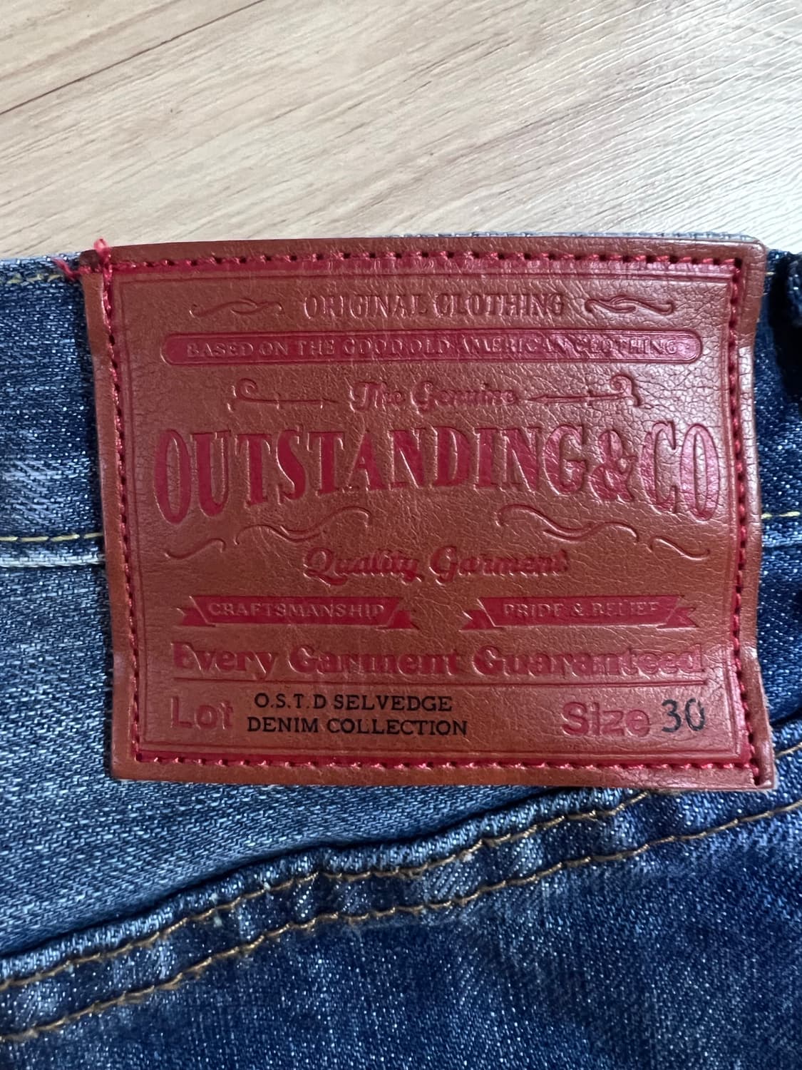 아웃스탠딩 W.W. II SELVEDGE 데님 청바지 30 사이즈 상품이미지5
