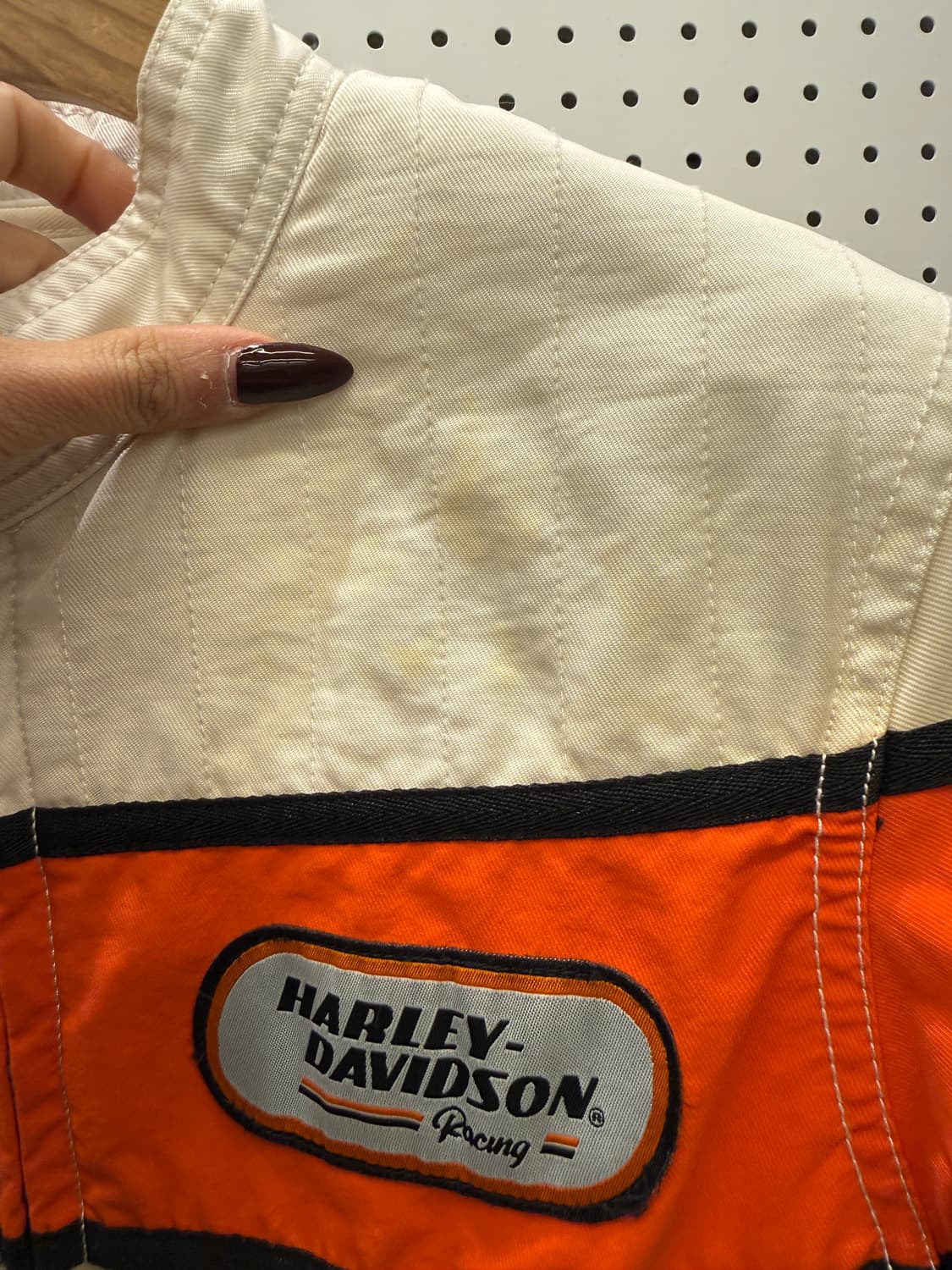 할리데이비슨 레이싱 자켓 아이보리 U1329 상품이미지6