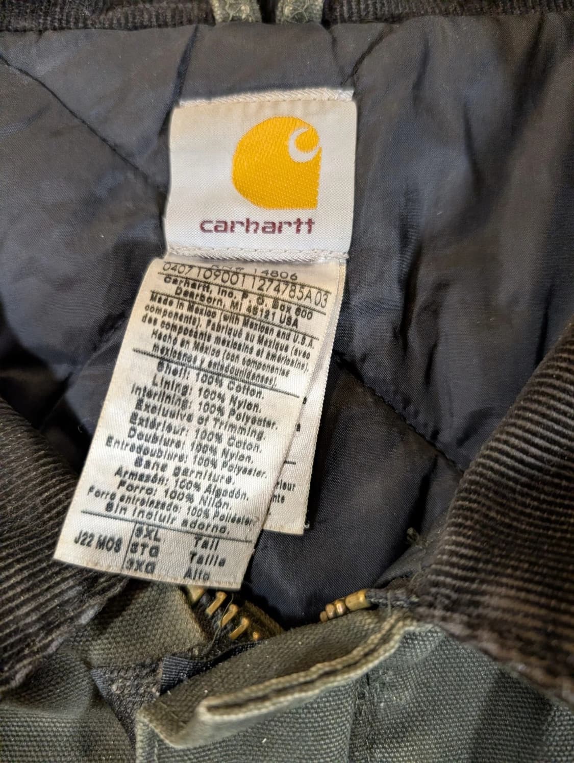 칼하트 디트로이트 J22 자켓 모스 그린 상품이미지3