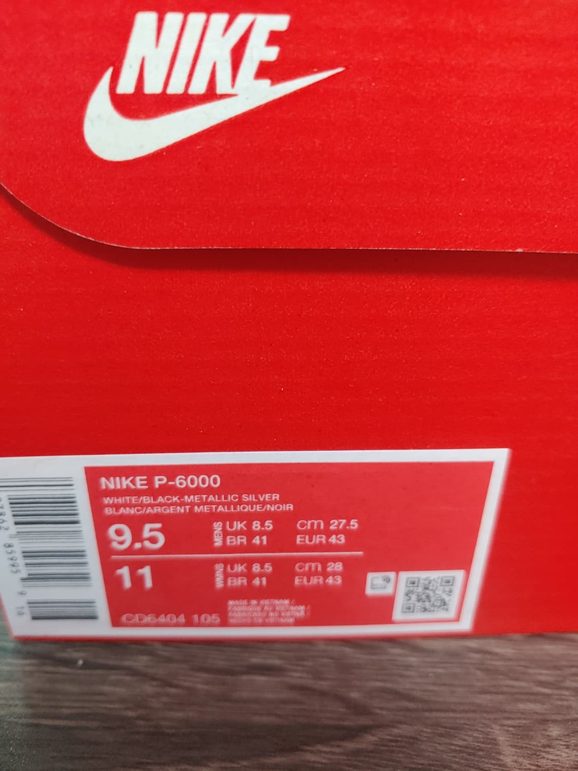 나이키 P-6000 화이트 실버 메탈릭  운동화 상품이미지8