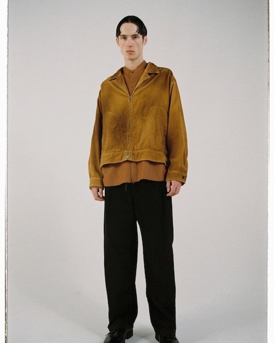 안셀름  ANCELLM 23FW 크링클 벨벳집업 자켓 상품이미지4