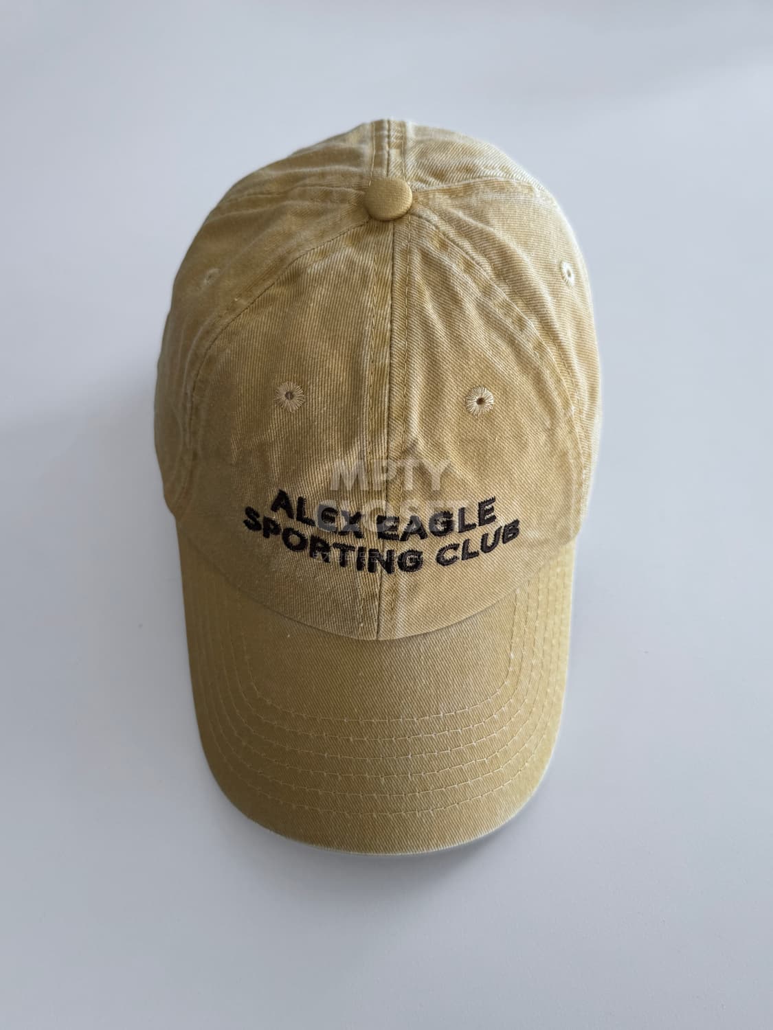 Alex Eagle 워시드 코튼 볼캡 머스터드 옐로우 상품이미지1