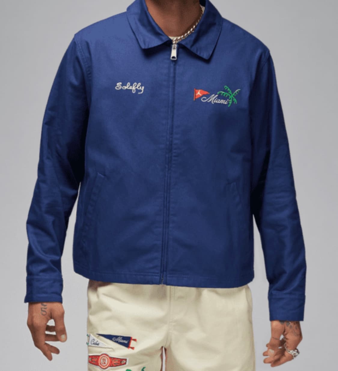 조던 x 솔플라이 미 카사 에 수 카사 코치 자켓 미드나잇 네이비 L 상품이미지4