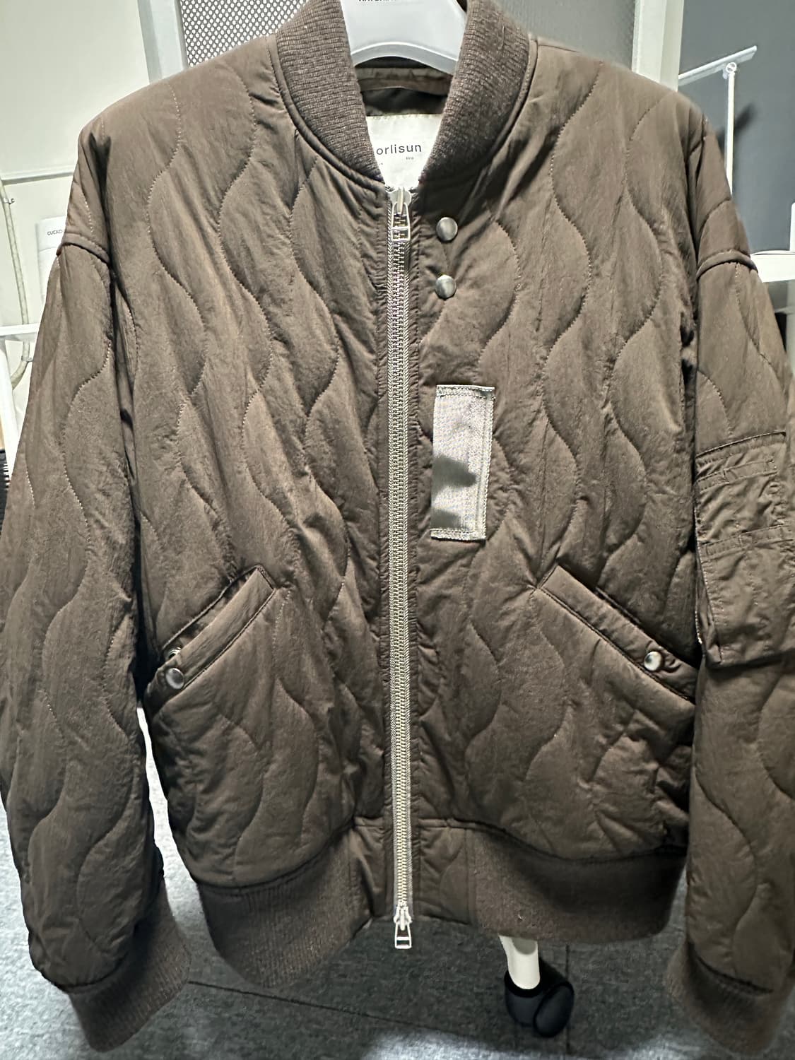 홀리선 에어본 나일론 패딩자켓 브라운 m 상품이미지3