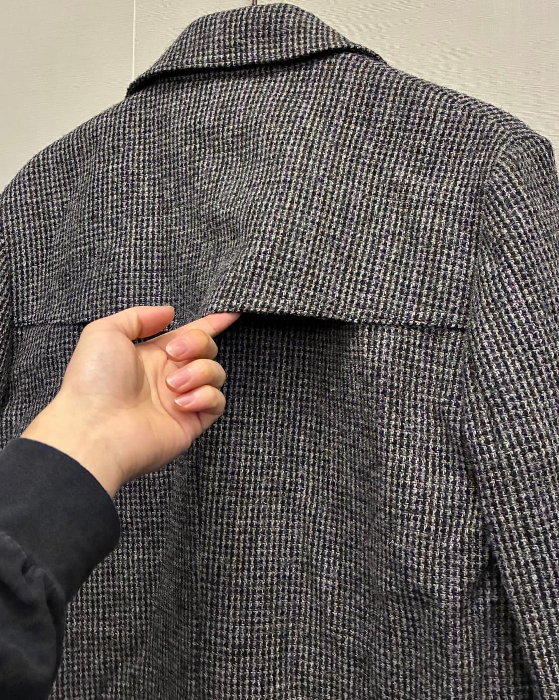 (S/97)APC 아페쎄 해리스트위드 울 하운드투스 싱글코트  상품이미지7