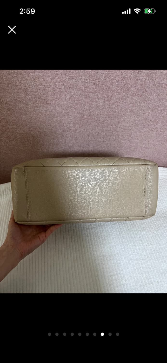 정품 샤넬 캐비어 그랜드샤핑 금장 상품이미지8