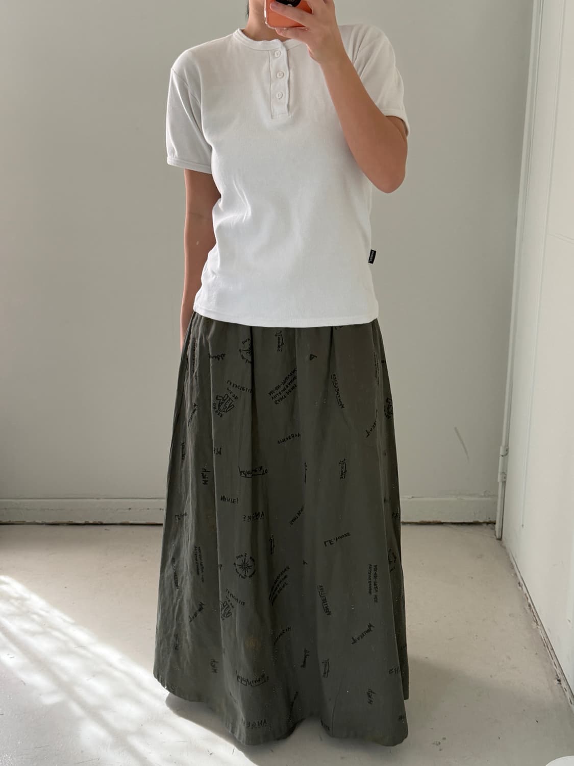 일본빈티지 아비렉스 헨리넥 반팔티 상품이미지1