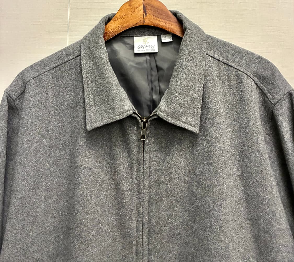 (L)Gramicci 그라미치 울 스윙탑 블루종 자켓 그레이 상품이미지4